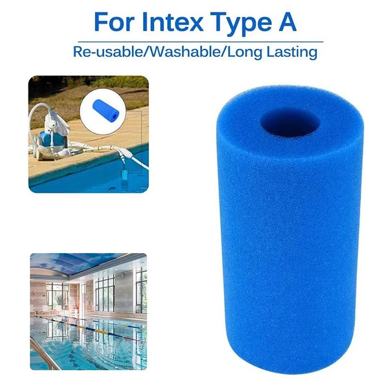 

Swimming Pool Filter - Filter Cartridge Sponge for Intex Type H Filter Reusable Replacement Cartridge for Swimming Pool