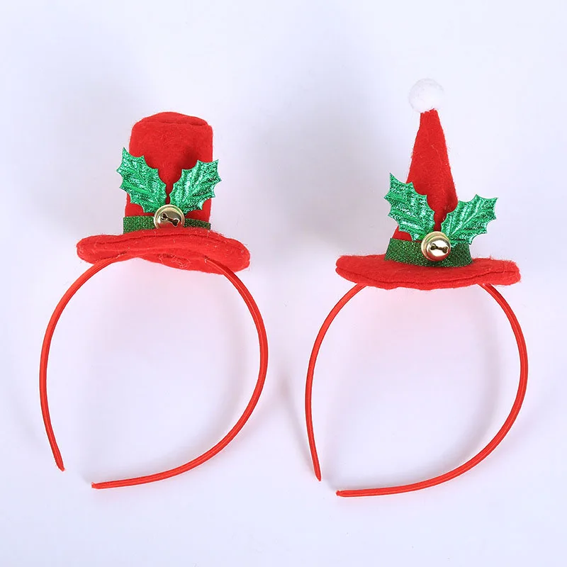 

2022 New Year Kids Gifts Christmas Santa Elk Snowman Headbands Ornaments Christmas Decorations 2021 Decor