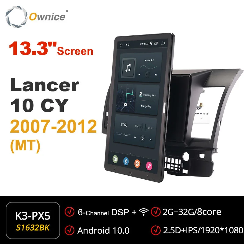 

Ownice for Mitsubishi Lancer 10 CY 2007 2008 2009 2010 2011 2012 Car Android Radio Auto Multimedia Video Audio IPS Rotatable gps