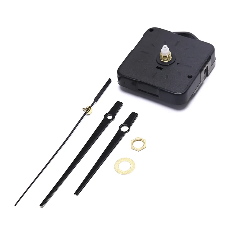 

Mute Quartz DIY Wall Clock Movement Machine Silver Hands Repair Kit