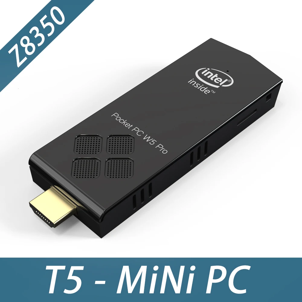 T5 мини ПК Windows 10 лицензированный процессор Intel Atom X5 Z8350 2 ГБ DDR3 32 Гб 64 HDMI VGA двойной wifi