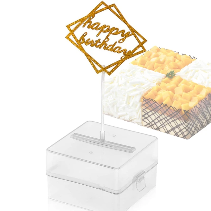 Cake Money Box Set Pulling Making Mold Glitter Happy Birthday Topper Interesting birthday cake for Par | Дом и сад