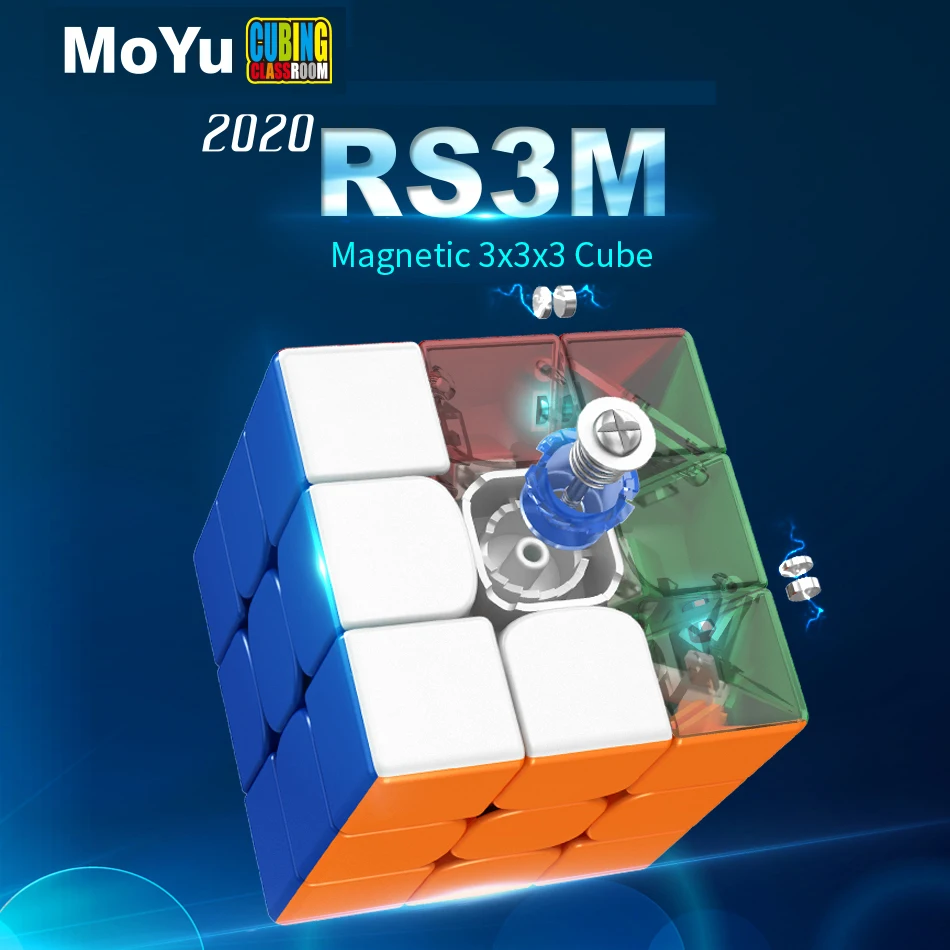 

Newest 2020 Moyu Rs3 m Magnetic 3x3x3 Magic Cube MF3 RS 3M 3x3 Magico Cubo RS3M Magnetic Cube 3*3 Puzzle Toys for Children