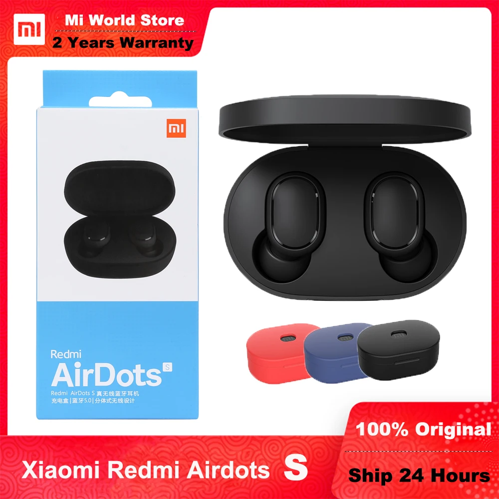 

Новинка Xiaomi Redmi AirDots S Беспроводные Bluetooth 5,0 Mi True Wireless Stereo Auto Link TWS наушники гарнитура Левая Правая низкая задержка режим