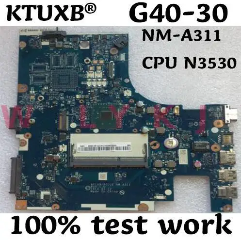 KTUXB ACLU9/ACLU0 NM A311 материнская плата для ноутбука Lenovo G40 30 Материнская процессор N3530
