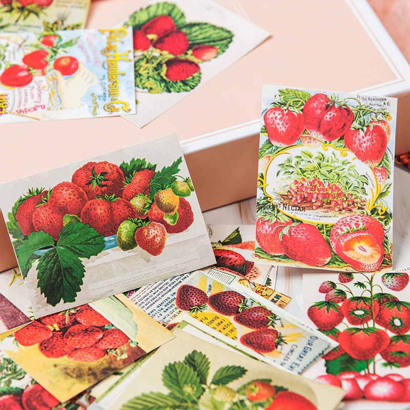 48 шт. клубника карты Стикеры s ремесла и Скрапбукинг детские игрушки декоративная
