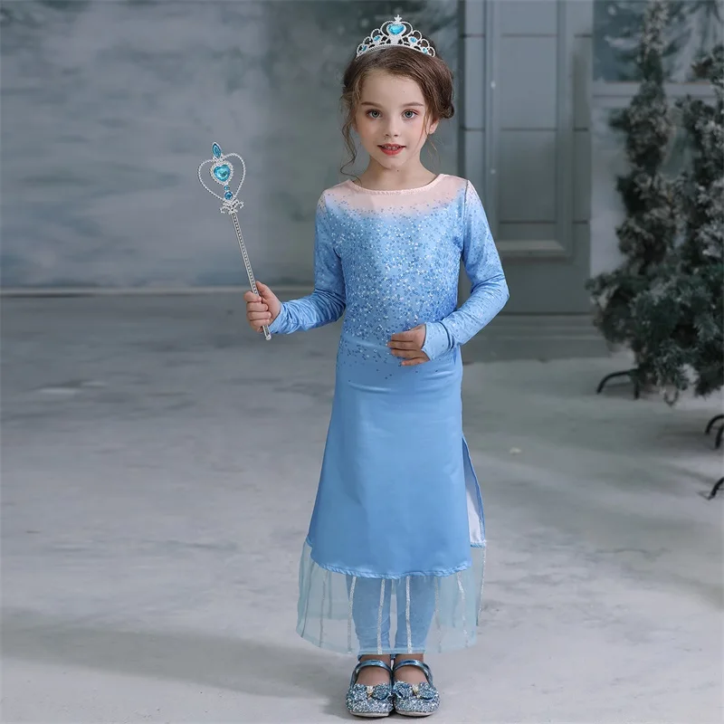 Dress Girl Kids Princess Party Hallowen Costume Cosplay Fantasy Baby Girls Dresses With Accessories Vestido infantil | Детская одежда и