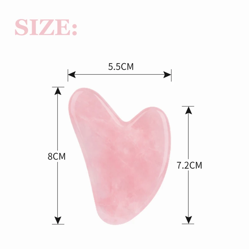 

Natural Jade Face Massager Gua sha Stone Board Scraper For Face Neck Back Body Rose Quartz Face Lifting Skin Care Beauty Tool