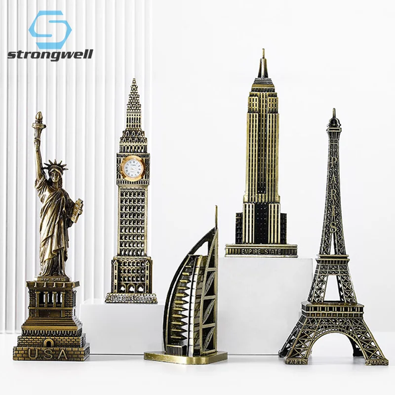 Strongwell современный ориентир модель здания железная офис небольшой металлический