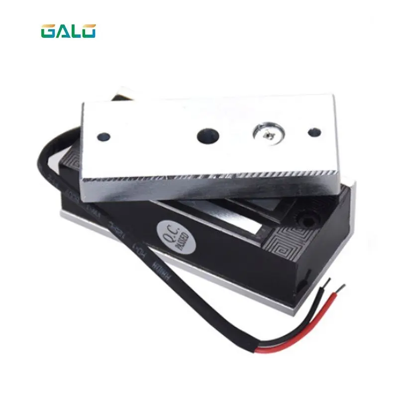 

Free Shipping DC12V /24V Electromagnetic Lock Magnetic Lock 60Kg/100Lbs Holding Force For Showcase Cabinet Door Frameless Glass