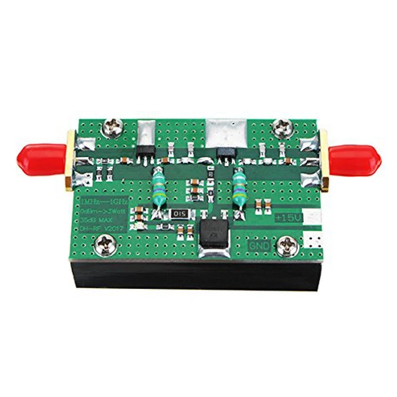 1MHz-1000MHZ 35db 3W HF VHF UHF FM передатчик широкополосный RF усилитель мощности для Ham |