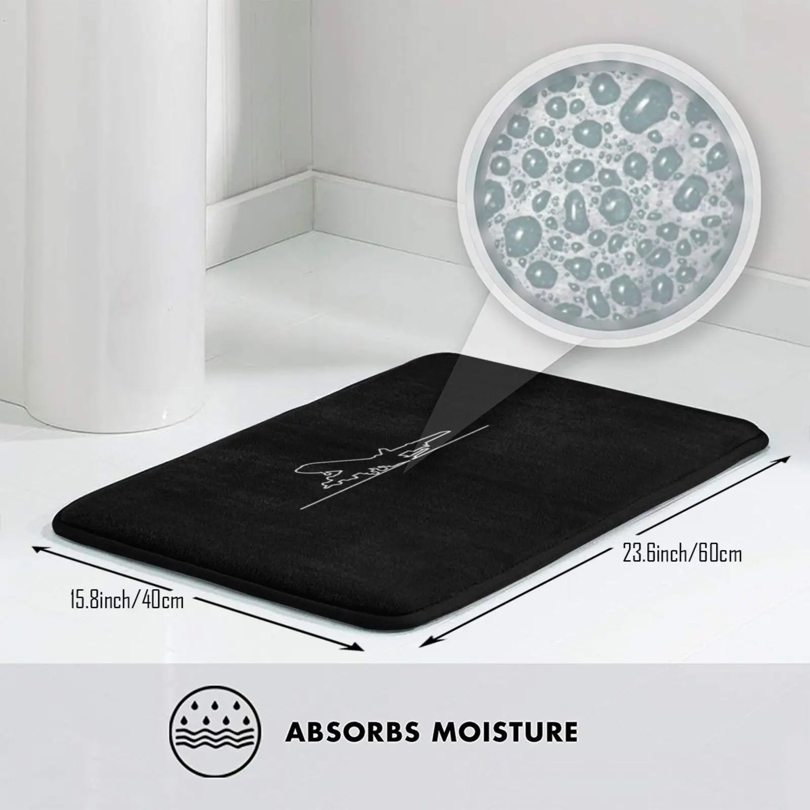 Коврик для самолета с линиями дизайнерский Мягкий Нескользящий ковер летающих