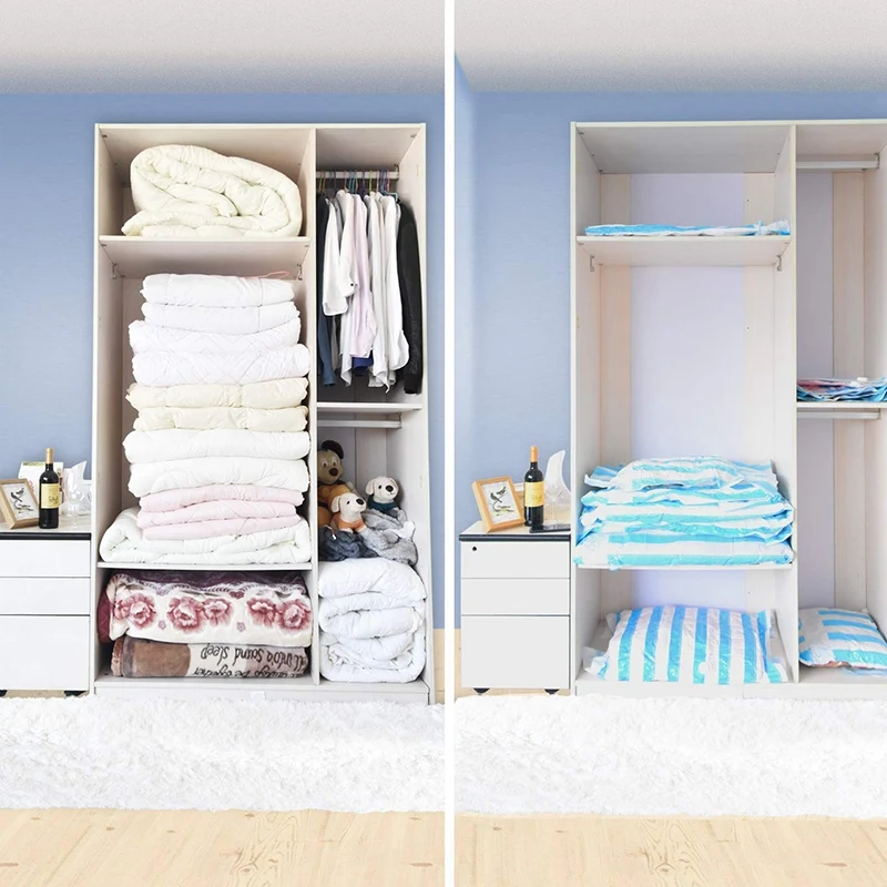 Jumbo Вакуумные пакеты для хранения с электрическим насосом экономии пространства