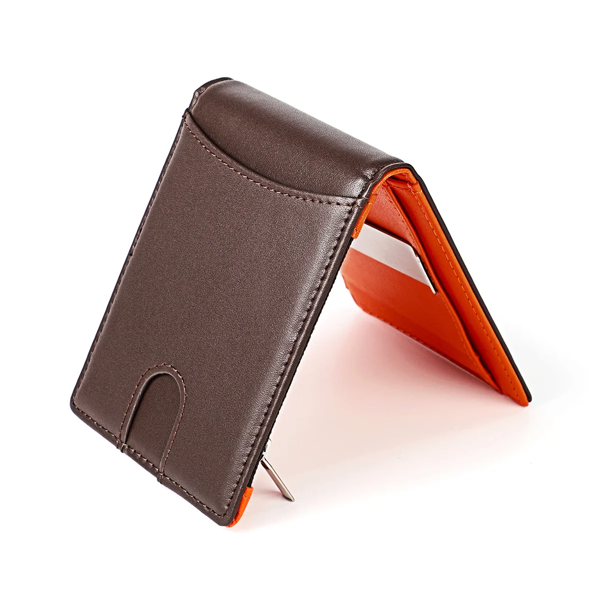 

Hot Style Mens Dollars Wallet Cowhide Leather Light Slim Man Card Bag RFID Wallet Mens Business Gift Use Money Purse Wallet Man