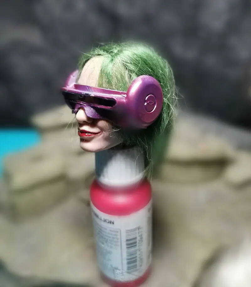 Модель женских лазерных очков в стиле панк с солдатиком 1/6 модель для куклы