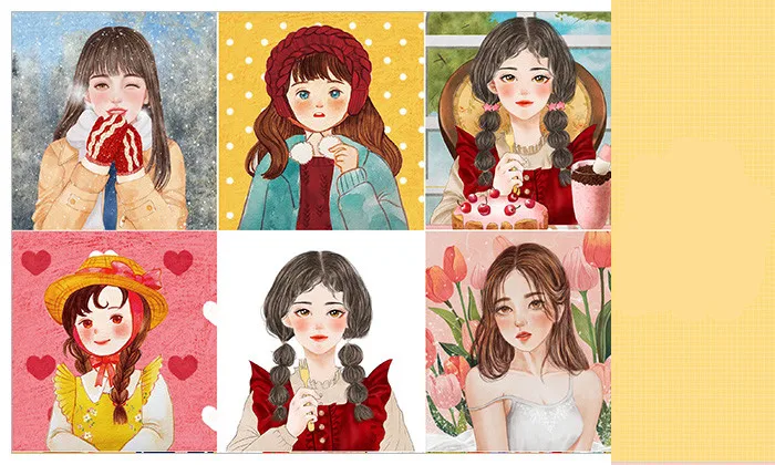 

18pcs cute cartoon sticker kids paper diary Journal Scrapbooking Decorative Diy Stickers for Children Classic Toys