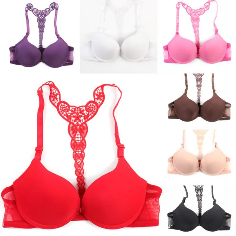 Привлекательные гладкие бюстгальтеры WEIXINBUY с застежкой спереди очаровательные