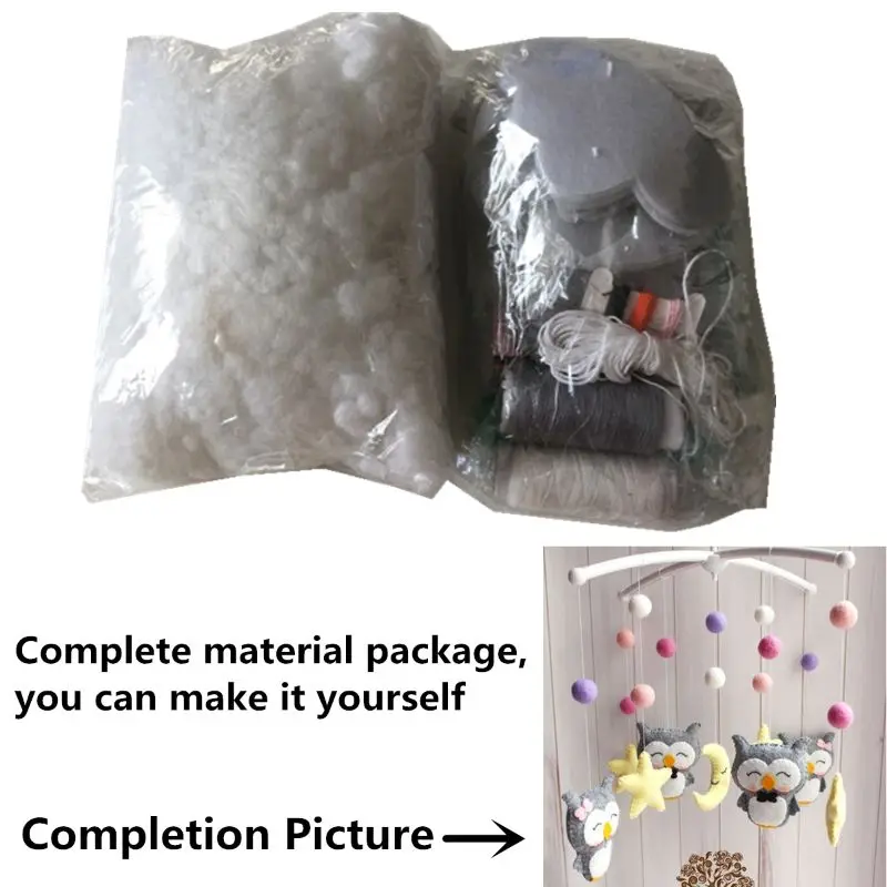 Material (Purple) Детское крепление для детской кроватки комплект кронштейна для погремушек заводная Музыкальная шкатулка DIY кровать Колокольчик Материал посылка игрушка для беременных мам ручной работы Игрушки для малышей - Цвет: Material (Purple)