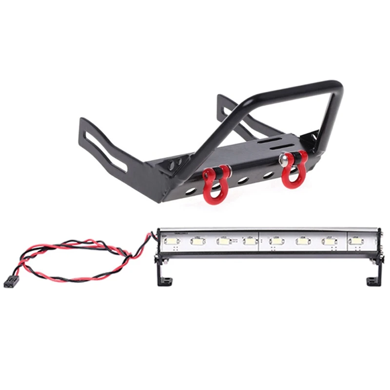 Металлическое Крепление лебедки переднего бампера для Axial SCX10 1/10 и 115 мм фары на