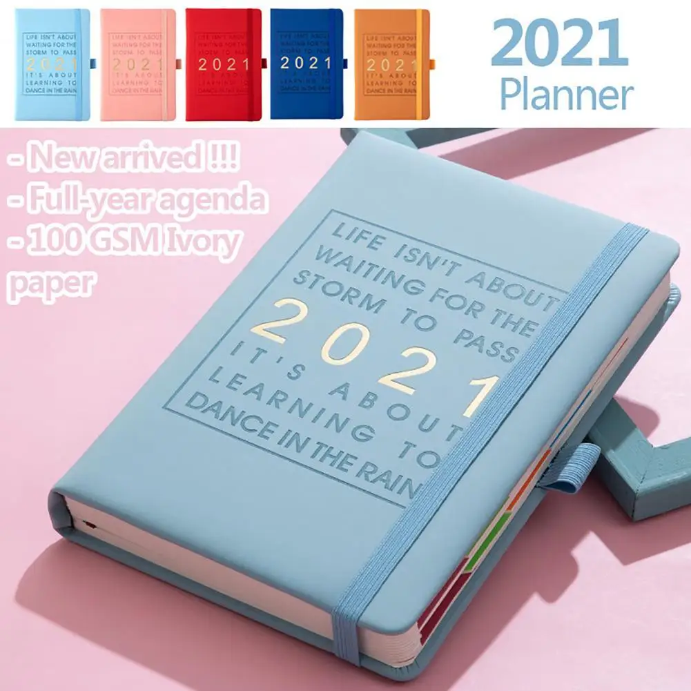 

2021 Year A5 Journal Notebook Daily Agendas Planner Calendar Organize Books
