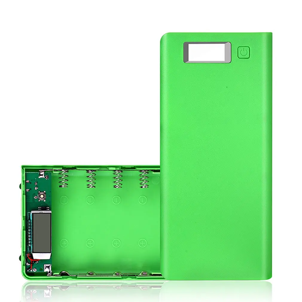 Green 8*18650 батарея портативный Банк питания чехол Комплект цифровой дисплей Сварка-бесплатно 8*18650 переносной источник питания комплект портативный корпус батареи - Цвет: Green