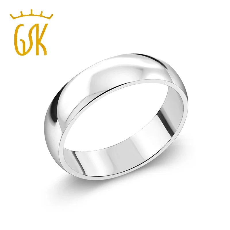 Драгоценный камень S tone King 925 пробы Серебряное обручальное кольцо 5 мм в ширину