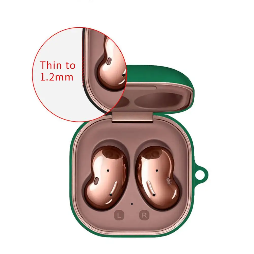 

Protective Case Cover For Galaxy Buds Soft Silicone Full Cover Earphone Cases with Keychain For Samsung Galaxy Buds Live