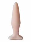 Телесная конусообразная анальная пробка - 14 см секс игрушки для женщин