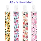 4 шт., зажим для соски-пустышки с принтом