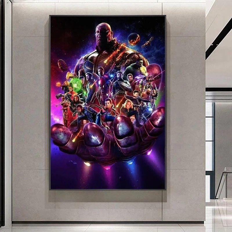 

Marvel Superhero Classic Movie Avengers Iron Man Posters and Prints Print Canvas Painting Wall Art Picture for Living Room Decor
