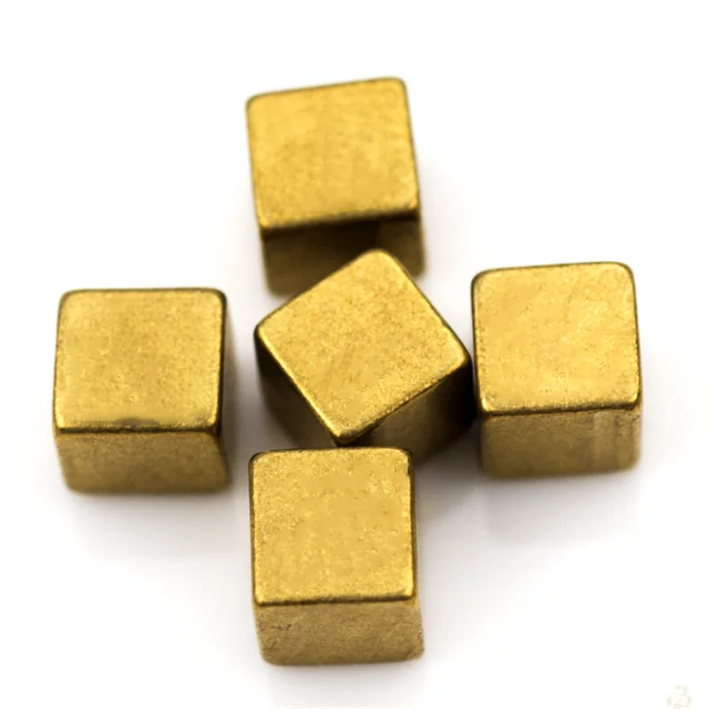Металлические медные квадратные Угловые кости 10 шт./компл. 8 мм кубик шахматных