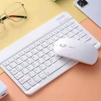 slim portable mini wireless bluetooth keyboard and mouse for tablet laptop smartphone ipad ios android phone russian spanish