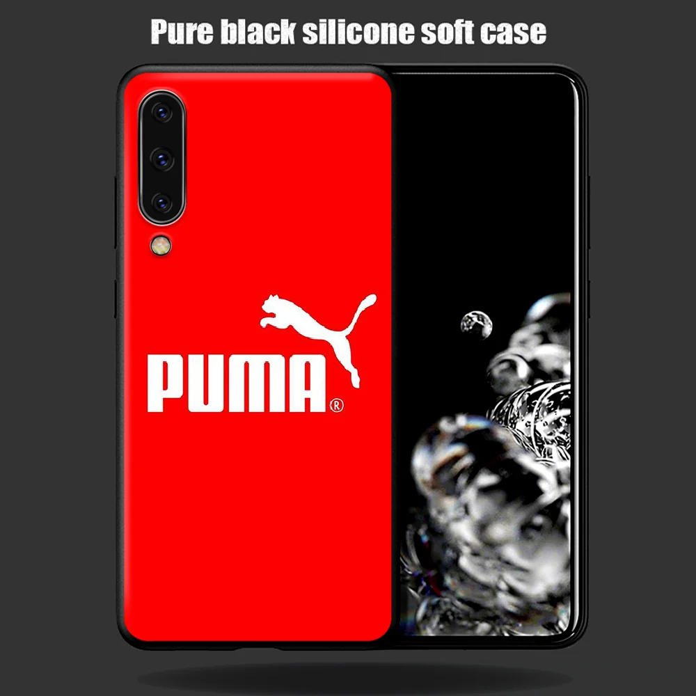 

Puma Sports Brand Phone Case Cover For Samsung Galaxy A7 8 10 20 20e 21 30 30S 31 41 50 50S 51 70 71 91 black Hoesjes 3D Funda