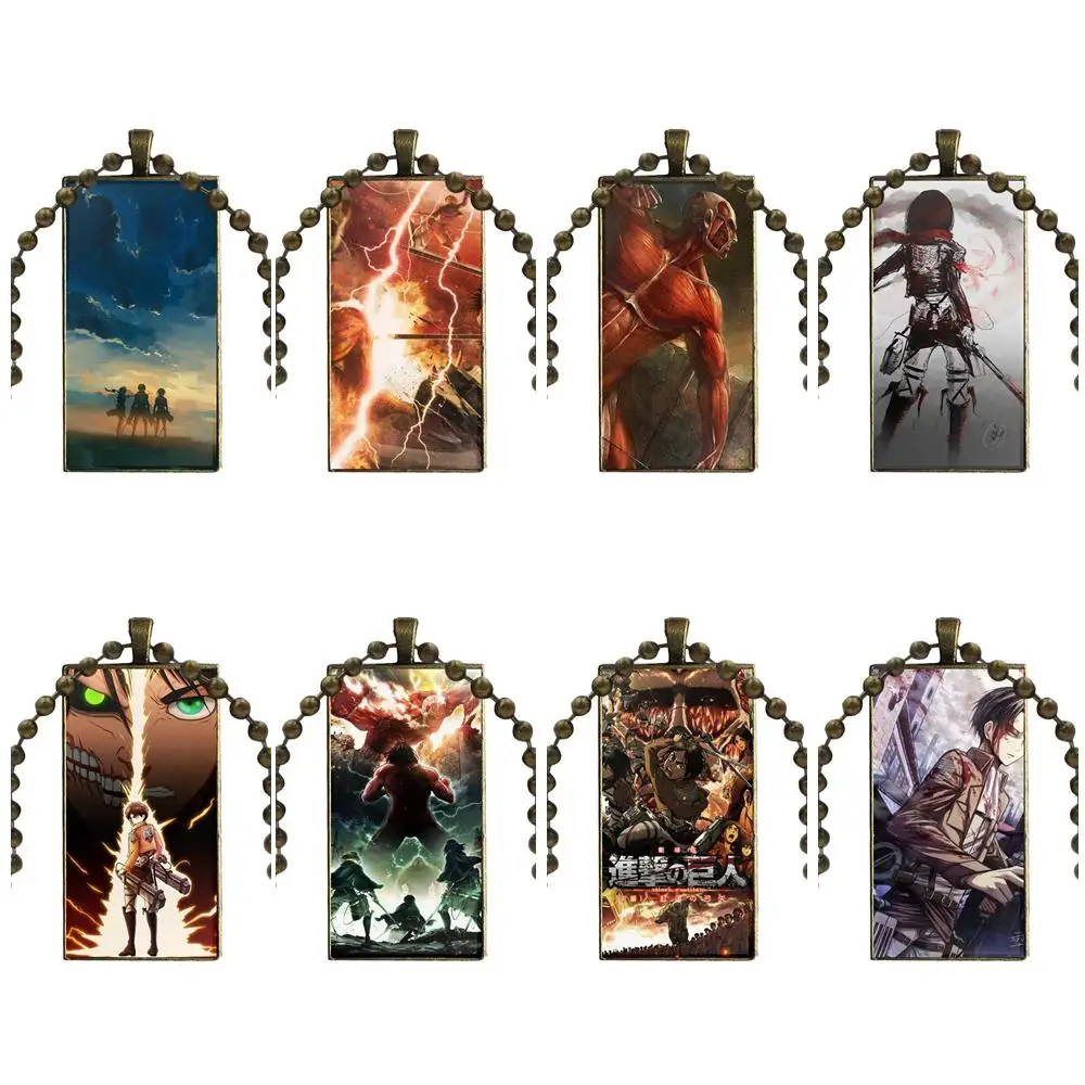 Аниме Атака Титанов Скаутинг для женщин детей ожерелье с бронзовым покрытием