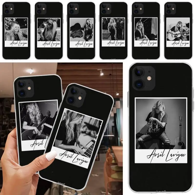 

Avril Lavigne Phone Case Matching Coque Transparent For Iphone XR 11 12 13 Pro X XS Max 6 7 8 6s Plus SE2020 Case
