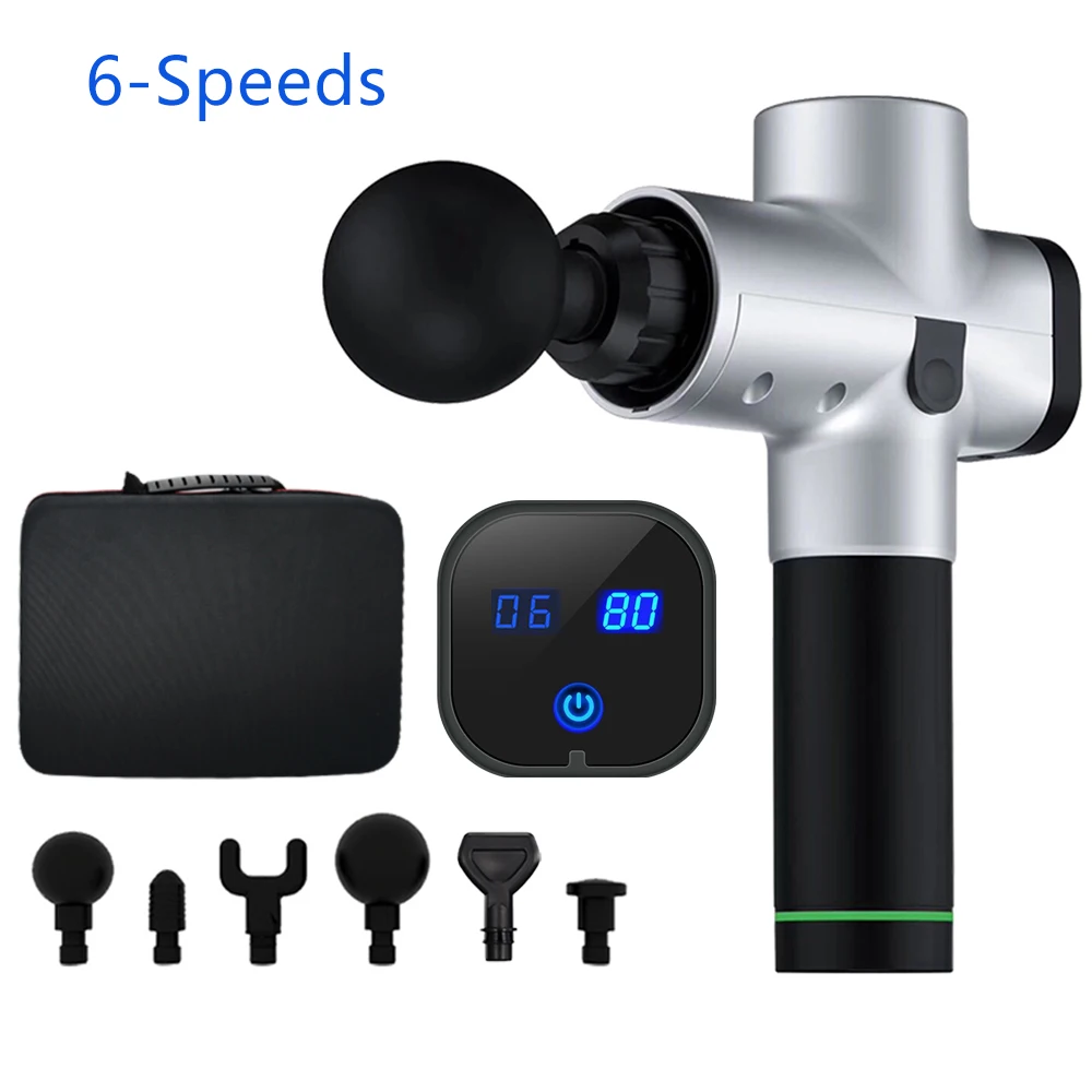 

MZ02 Massage Gun High Frequency Deep Tissue Fascia Gun For Percussion Pain Relief Body Neck Muscle Finess Shapping Muscle Gun