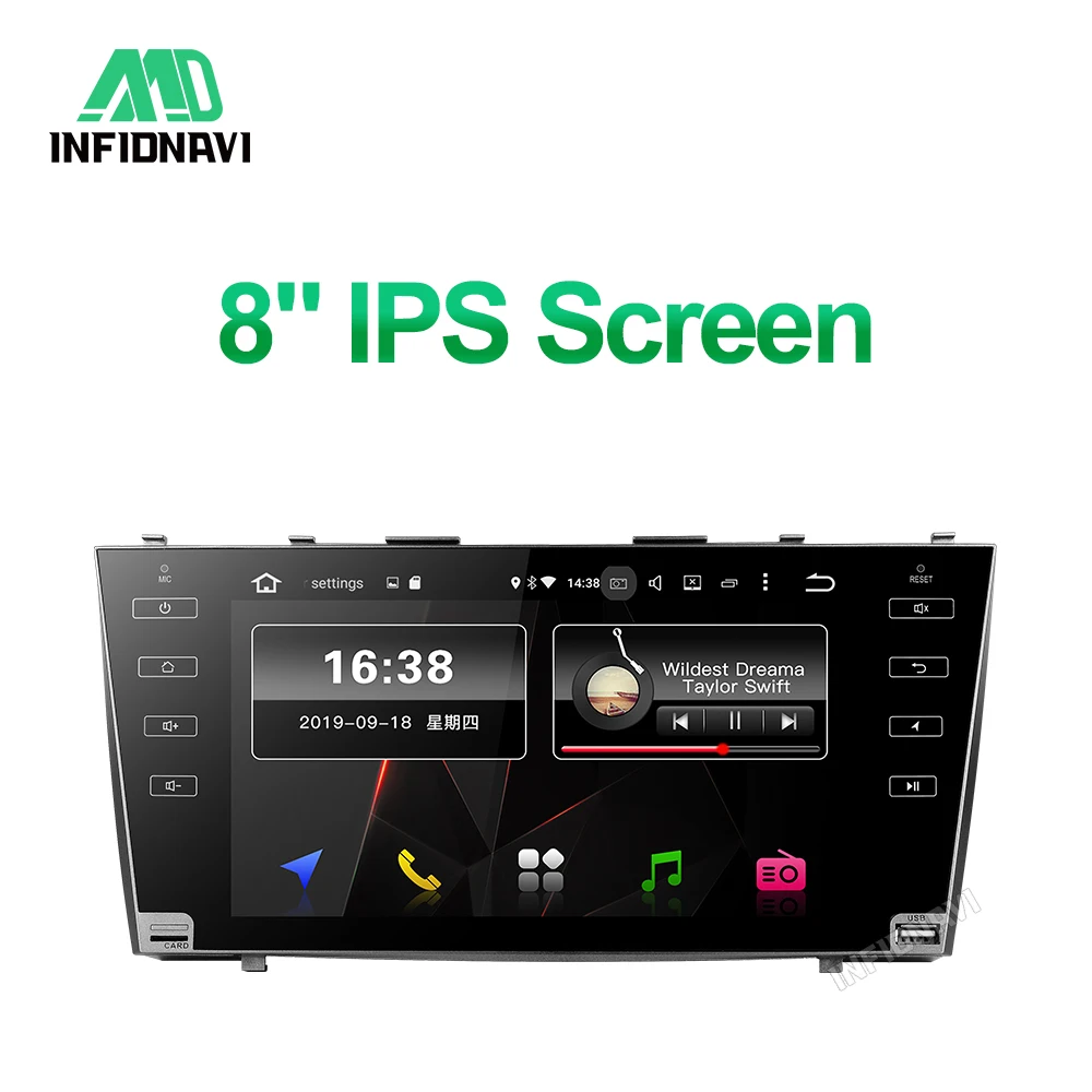 PX30 android 9,0 автомобильный dvd для Toyota camry 2008 2008 2009 2010 2011 радио навигации 2+ 32G автомобильный стерео gps media player