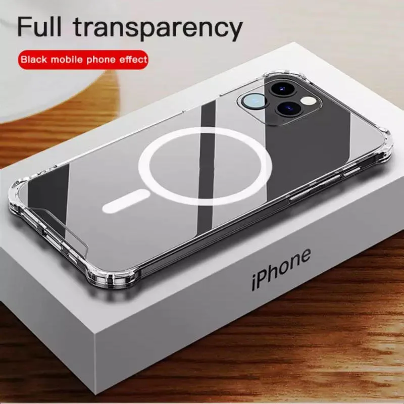 Прозрачный мобильный телефон чехол для IPhone 12 Pro Max Magsafing Чехлы ударостойкие