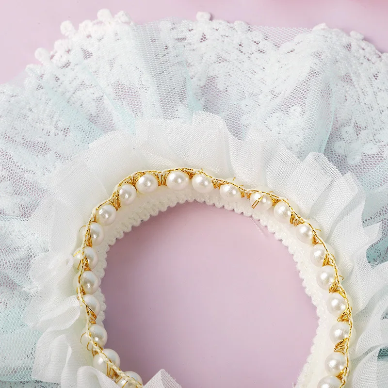 

Fashion Bowknot Pet Collar Lace Bibs Cute Lace Pet Collar Bib Lovely Dog Cat Necklace Decor Collars For Small Dog