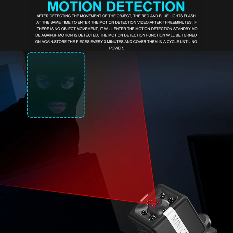 Камера движения Мини HD 1080P датчик ночного видения Видеокамера движение DVR микро