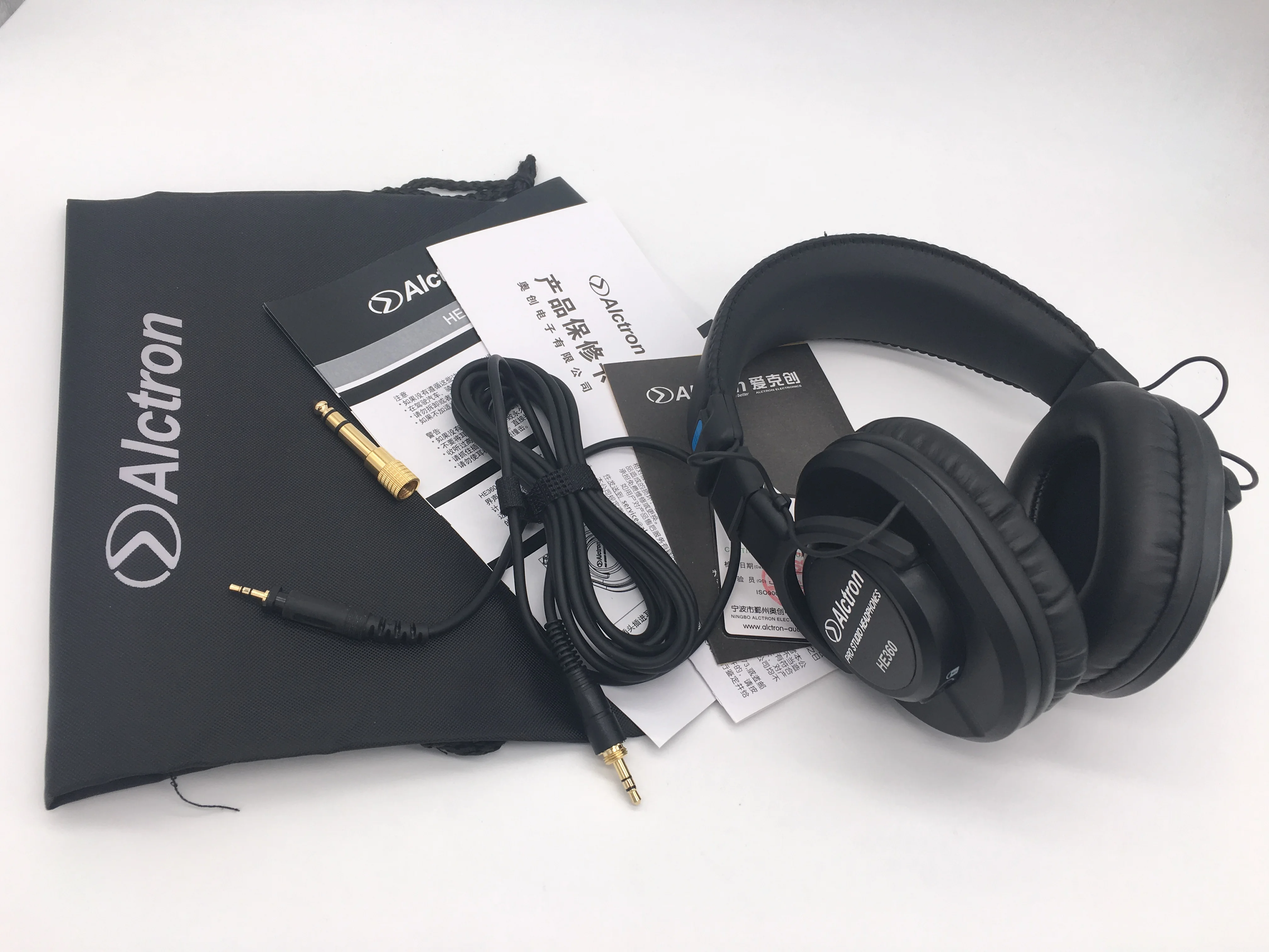 Портативные складные студийные наушники Alctron HE360 с креплением на голову Hi-Fi для