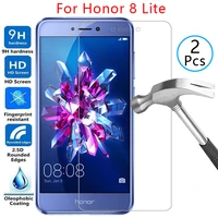 tempered glass screen protector for honor 8 lite case cover on honor8lite honer onor hono 8lite light protective phone coque bag