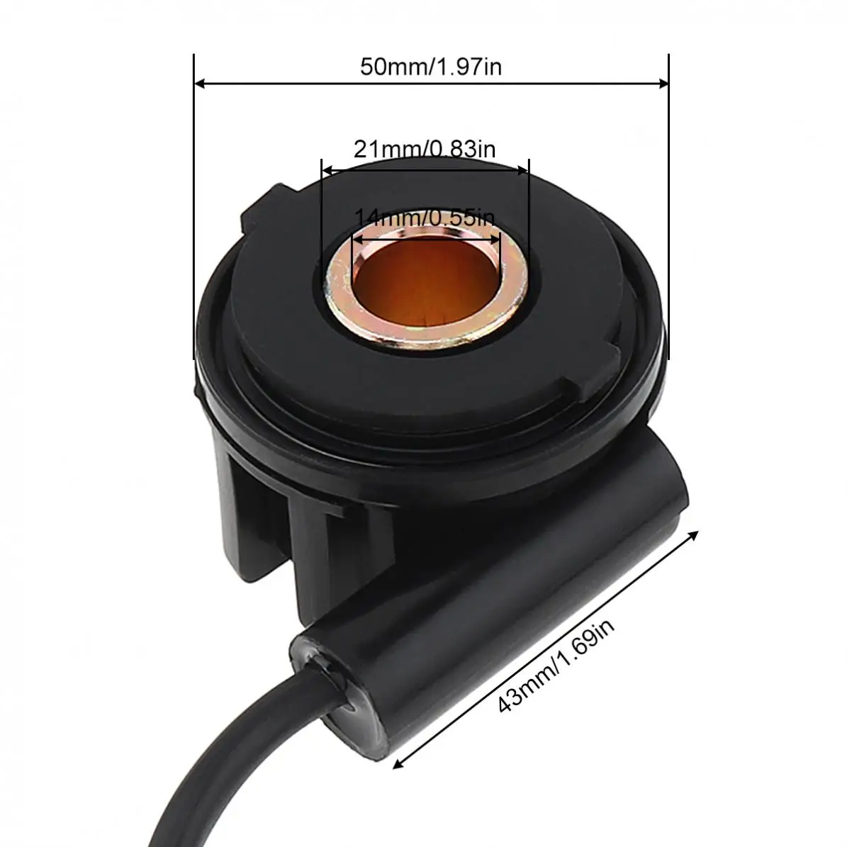 12V черный Универсальный Цифровой мотоциклетный одометр спидометр Сенсор провода