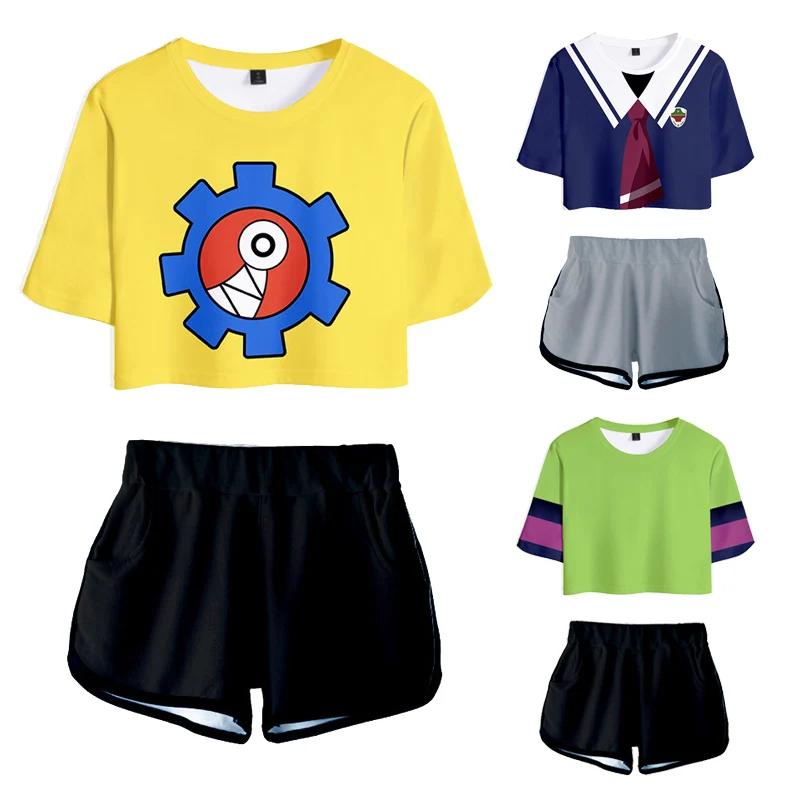 

SK8 the Infinity Cosplay Costume T-Shirt Shorts Anime MIYA Short Sleeve T shirt Shorts Sport Suits Girls Tees Running Sets Women