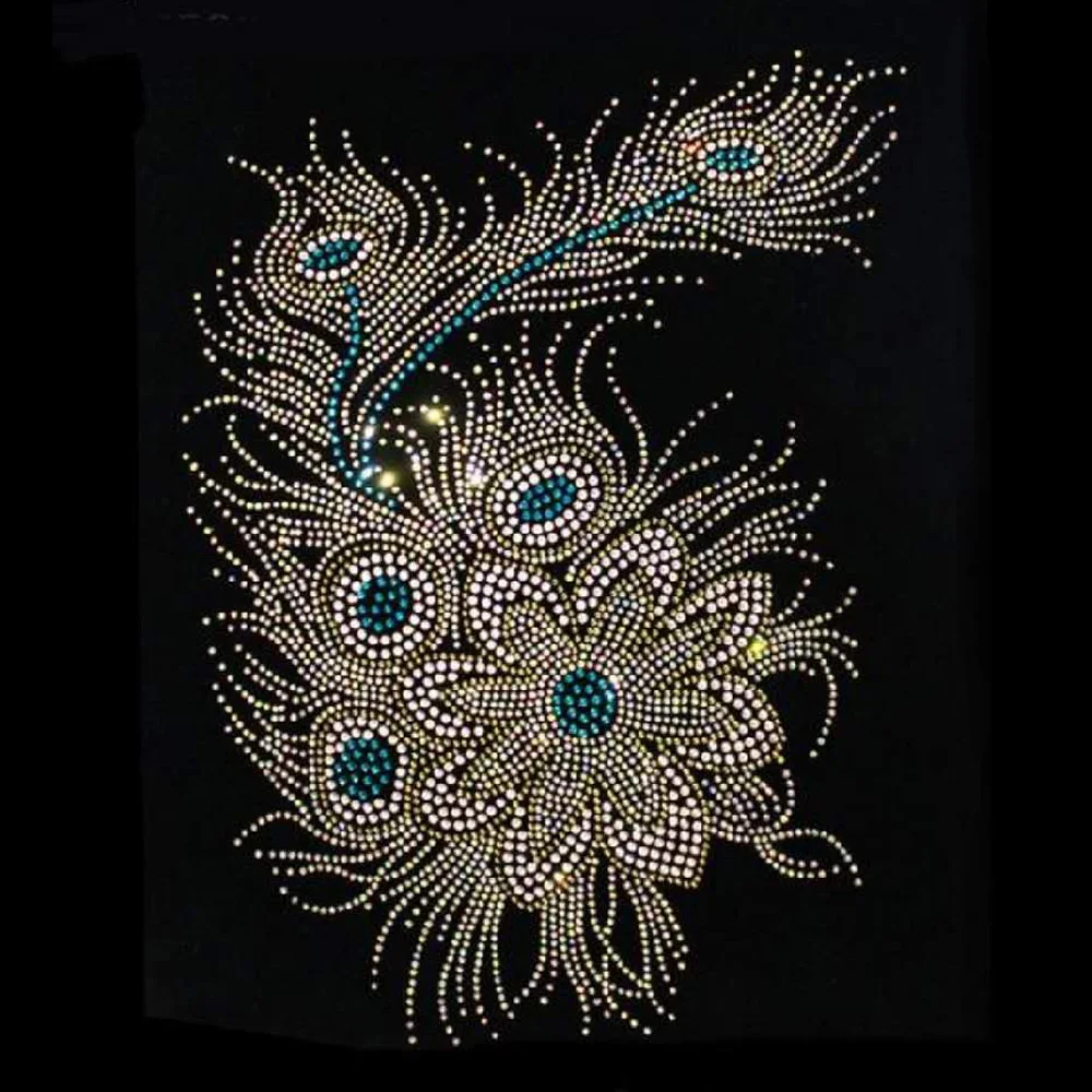 Горячая фиксация стразы на заказ мотив теплопередача дизайн железо Кристальные