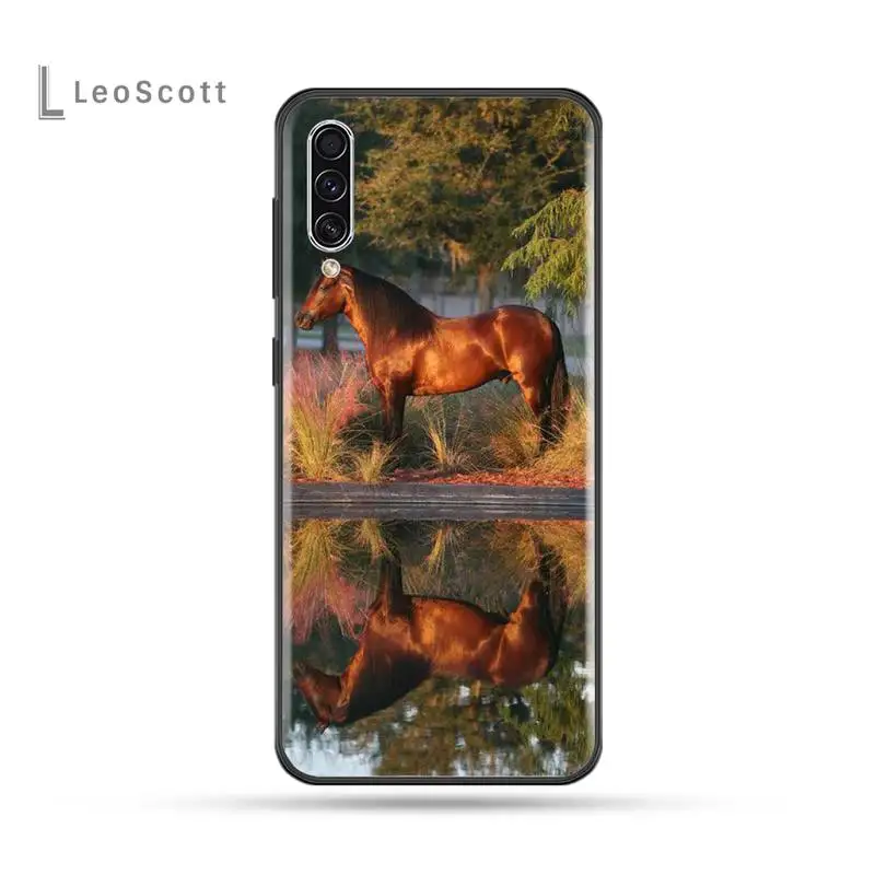 

Watercolor Horse Horses Running Phone Case For Samsung Galaxy A 3 6 7 8 10 21 01 11 31 91 10S 20S 30S 50S PLUS