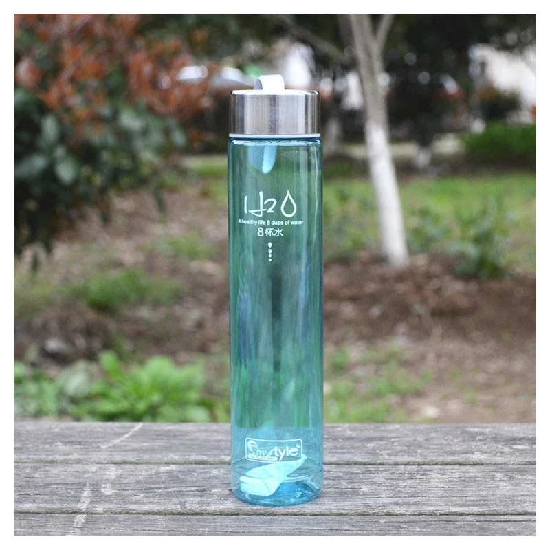 280ML Portable Transparent Bike Bicycle Sports Unbreakable Plastic Water Bottle(Color: blue) | Спорт и развлечения
