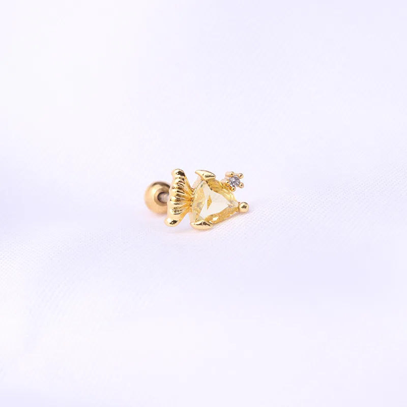 

New 1PC 20G Gorgeous Ocean Series Ear Cartilage Earring Stainless Steel Helix Piercing Jewelry Rook Lobe Stud