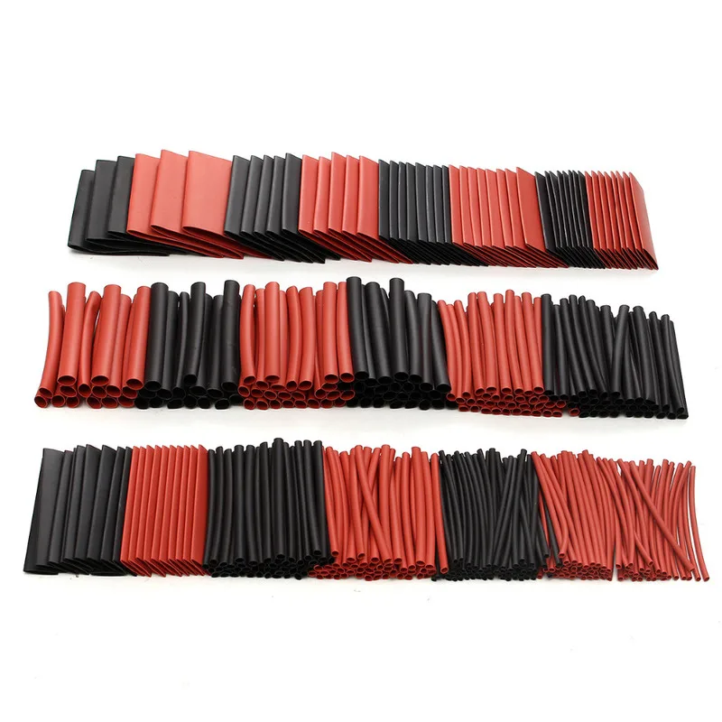428 шт Красный Черный полиолефин Н-тип термоусадочная изоляция трубка рукав