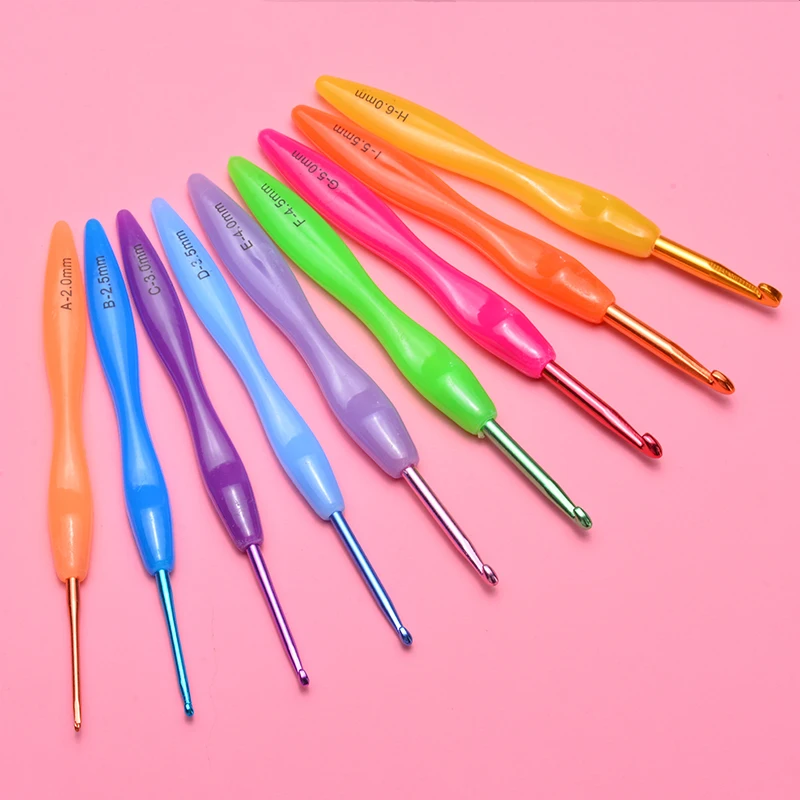

9pcs/set 2-6mm Crochet Hooks Kit Scarf Knitting Needle Sweater Weave Craft Gift Crochet Hooks knitting Sewing Needles Tools